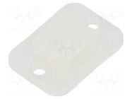 Holder; screw; polyamide; natural; cable ties HELLERMANNTYTON