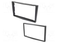 Radio frame; Opel; 2 DIN; dark grey,london smoke,grey (dark) COMPOTECH