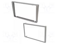 Radio frame; Opel,Renault,Suzuki; 2 DIN; matt silver COMPOTECH