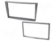 Radio frame; Opel,Renault,Suzuki; 2 DIN; dark grey,grey (dark) COMPOTECH
