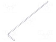 Wrench; hex key,spherical; HEX 2mm; tool steel; long; L: 102mm KING TONY