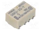 Relay: electromagnetic; DPDT; Ucoil: 5VDC; Icontacts max: 1A; 100mW OMRON Electronic Components