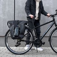 Wozinsky waterproof bicycle bag trunk pannier 25l black (WBB24BK), Wozinsky
