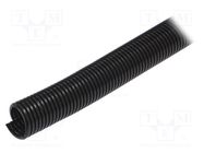 Protective tube; Size: 23; polyamide; black; -40÷120°C; incised HUMMEL