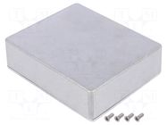 Enclosure: multipurpose; X: 100mm; Y: 120mm; Z: 35mm; aluminium GAINTA