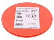 Markers; Marking: 6; 4÷9mm; PVC; yellow; -65÷105°C; leaded; HGDC4-9 HELLERMANNTYTON