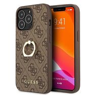 Guess GUHCP13L4GMRBR iPhone 13 Pro / 13 6.1&quot; brown/brown hardcase 4G with ring stand, Guess