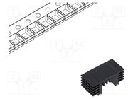 Heatsink: extruded; TO252,TO263; black; L: 12.7mm; W: 25.9mm; D 