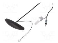 Antenna; inner; AM,FM; universal,with amplifier; 0.25m; black COMPOTECH