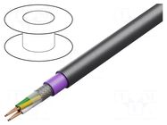 Wire; 4x1x0.5mm2; CAN bus,for direct burial; stranded; Cu; double HELUKABEL