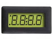 Meter: temperature; digital,mounting; on panel; LCD; 4-digit; 40uA LASCAR