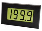Meter: temperature; digital,mounting; on panel; LCD; 3,5 digit LASCAR
