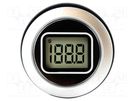 Voltmeter; digital,mounting; 0÷200mV; screw; LCD; 3,5 digit; 500uA LASCAR