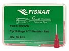 Needle: plastic flexible; 0.5"; Size: 25; straight; 0.25mm FISNAR