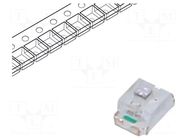 LED; green; blinking; 400÷700mcd; 120°; 3÷4VDC; 20mA; 2x1.25x0.8mm OPTOSUPPLY