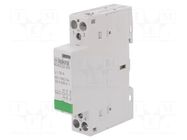 Contactor: 2-pole installation; 32A; 24VAC; NO x2; IKA ISKRA