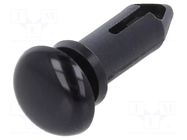 Rivet; polyamide; L.rivet: 14.5mm; black; dismountable,push-in DREMEC