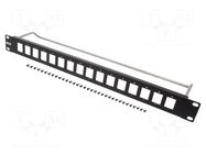 Mounting adapter; patch panel; rack; screw; 29mm; UNC 4-40; SLIM CLIFF