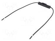 Fuse holder; 6.3x32mm; THT; Imax: 15A; Urated: 500V; Leads: cables LITTELFUSE