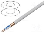 Wire; 1x2x22AWG; LON BUS; solid; Cu; Al foil; FRNC; white; 125V; none HELUKABEL