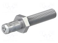 Connector: 6mm banana; plug; M6,screw type; 40mm; Medical STÄUBLI