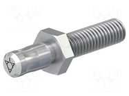Connector: 6mm banana; plug; M6,screw type; 35mm; Medical STÄUBLI