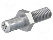 Connector: 6mm banana; plug; M6,screw type; 30mm; Medical STÄUBLI