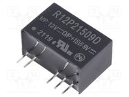 Converter: DC/DC; 2W; Uin: 10.8÷13.2V; Uout: 15VDC; Uout2: -9VDC RECOM