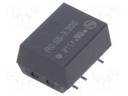 Converter: DC/DC; 0.5W; Uin: 2.97÷3.63V; Uout: 5VDC; Iout: 100mA; SMT RECOM