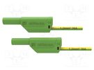 Test lead; 16A; banana plug 4mm,both sides; Urated: 1kV; Len: 1m SCHÜTZINGER
