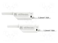 Test lead; 16A; banana plug 4mm,both sides; Urated: 1kV; Len: 1.5m SCHÜTZINGER