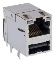 RJ45 CONNECTOR, JACK, 8P8C, 1PORT, TH