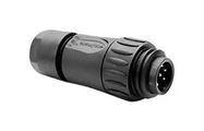 CIRCULAR CONNECTOR, PLUG, 6 POSITION, CABLE