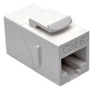 RJ45 COUPLER, JACK-JACK, 8POS, CAT6