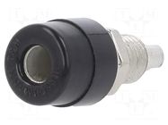 Connector: 4mm banana; socket; 32A; 60VDC; black; soldered,screw HIRSCHMANN T&M