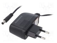 Power supply: switched-mode; mains,plug; 5VDC; 1A; 5W; Plug: EU AIMTEC