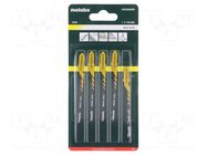 Hacksaw blade-set; wood,plastic; 51mm; 14teeth/inch; BASIC WOOD METABO