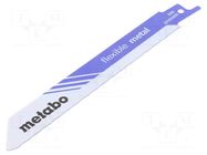 Hacksaw blade-set; tinware,metal; 150mm; 18teeth/inch; 5pcs. METABO