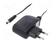 Power supply: switching; mains,plug-in; 12VDC; 500mA; 6W; 75% AIMTEC