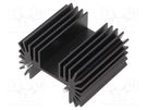 Heatsink: extruded; TO218,TO220,TO247; black; L: 25mm; W: 42mm; R OHMITE