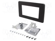 Radio frame; Nissan,Opel,Renault; 2 DIN; black PER.PIC.