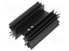 Heatsink: extruded; TO218,TO220,TO247; black; L: 25mm; W: 41.6mm OHMITE