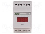 Ammeter; digital,mounting; 0÷100A; True RMS; LED; 3 digit; 45÷55Hz F&F