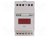 Ammeter; digital,mounting; 0÷600A; True RMS; LED; 3 digit; 45÷55Hz F&F