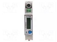 Counter; digital,mounting; for DIN rail mounting; single-phase F&F