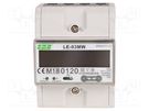 Counter; digital,mounting; for DIN rail mounting; LCD; Inom: 5A F&F