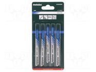 Hacksaw blade-set; metal; 66mm; 36teeth/inch; BASIC METAL; 5pcs. METABO