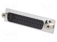Connector: D-Sub; PIN: 25; plug; male; for cable; crimped; black ENCITECH