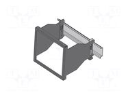 Adapter for DIN rail; Dim: 68x68mm; Rail: TS35 LUMEL