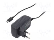 Power supply: switching; mains,plug-in; 5VDC; 2A; 10W; Out: USB C POS